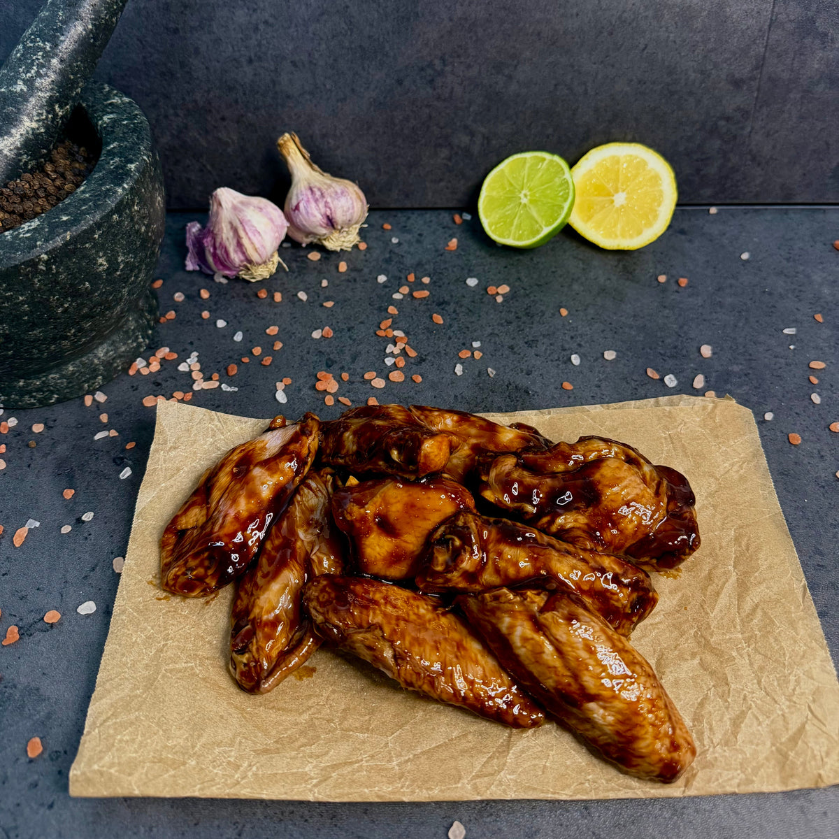Chicken Wingette Drumettes, Honey Soy Marinade